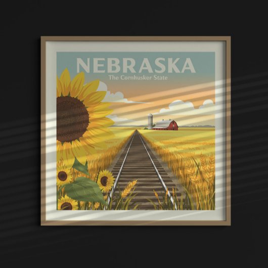 Vintag Nebraska Poster