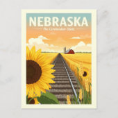 Vintag Nebraska Postkarte (Vorderseite)