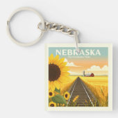 Vintag Nebraska Schlüsselanhänger (Vorderseite)
