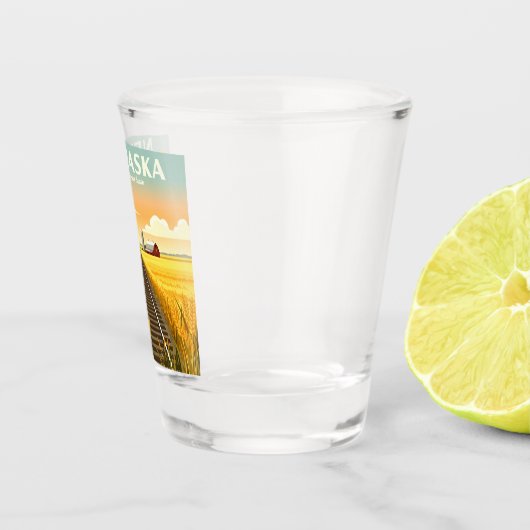 Vintag Nebraska Schnapsglas (Rechts)