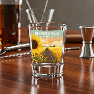 Vintag Nebraska Schnapsglas