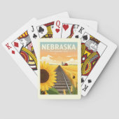 Vintag Nebraska Spielkarten (Rückseite)