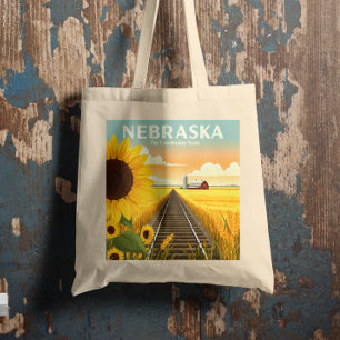 Vintag Nebraska Tragetasche