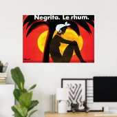 Vintag Negrita Le Rhum von Villemot Poster (Heimbüro)