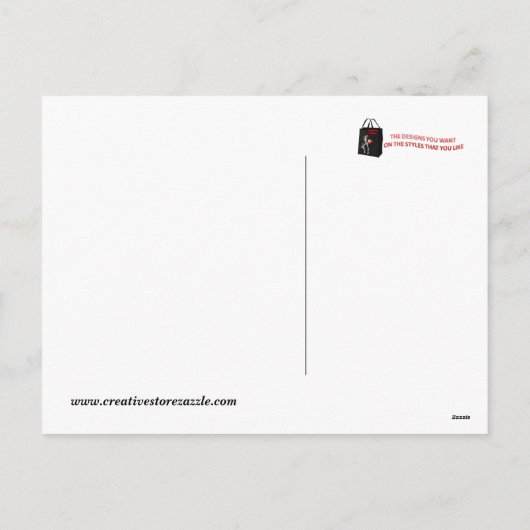 Vintag: Neujahr - Feiertagspostkarte (Rückseite)