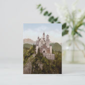 Vintag Neuschwanstein Bayern Postkarte (Stehend Vorderseite)