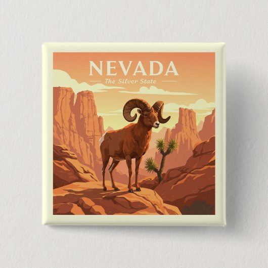 Vintag Nevada Button (Vorderseite)