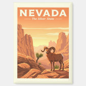 Vintag Nevada Magnet (Vorderseite)
