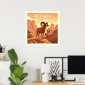 Vintag Nevada Poster (Heimbüro)