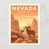 Vintag Nevada Postkarte (Vorderseite)