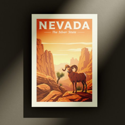 Vintag Nevada Postkarte