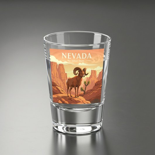 Vintag Nevada Schnapsglas