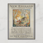 Vintag New England Travel Postcard Postkarte (Vorderseite)