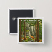 Vintag New Hampshire Button (Vorne & Hinten)