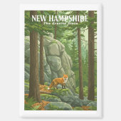 Vintag New Hampshire Magnet (Vorderseite)