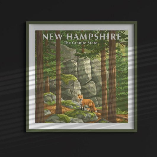 Vintag New Hampshire Poster