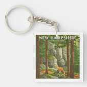Vintag New Hampshire Schlüsselanhänger (Vorderseite)