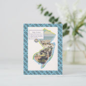 Vintag New Jersey Postkarte (Stehend Vorderseite)
