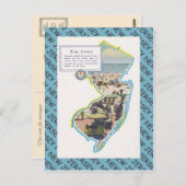 Vintag New Jersey Postkarte (Vorne/Hinten)