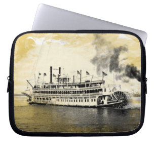 Vintag New Orleans Louisiana Stern Wheeler Laptopschutzhülle