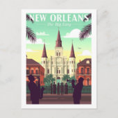 Vintag New Orleans Postkarte (Vorderseite)