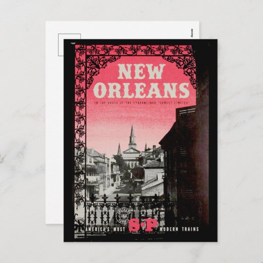 Vintag New Orleans Reisen Postkarte (Vorne/Hinten)