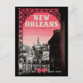 Vintag New Orleans Reisen Postkarte (Vorderseite)