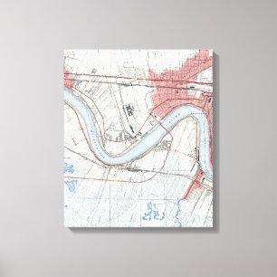 Vintag New Orleans Riverfront Jefferson Parish Leinwanddruck