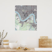 Vintag New Orleans Riverfront Jefferson Parish Poster (Küche)