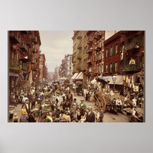 Vintag New York 1890 Poster (Vorne)