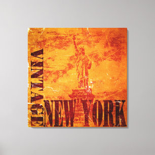 Vintag New York #2 - Wrapped Canvas Leinwanddruck