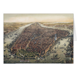 Vintag New York City, Manhattan, Brooklyn Bridge