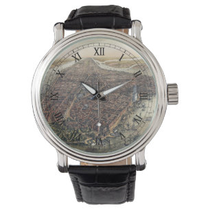 Vintag New York City, Manhattan, Brooklyn Bridge Armbanduhr