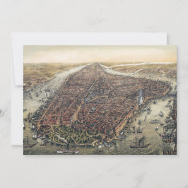 Vintag New York City, Manhattan, Brooklyn Bridge Einladung