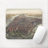 Vintag New York City, Manhattan, Brooklyn Bridge Mousepad (Mit Mouse)