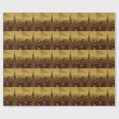 Vintag New York Manhattan Geschenkpapier (Flach)