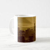 Vintag New York Manhattan Kaffeetasse (Vorderseite Links)