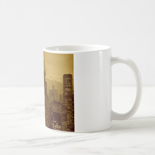 Vintag New York Manhattan Kaffeetasse (Rechts)