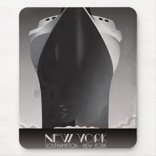 Vintag New York nach Southampton Mousepad (Vorne)