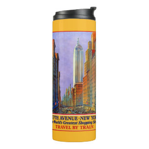 Vintag New York USA tumbler Thermosbecher