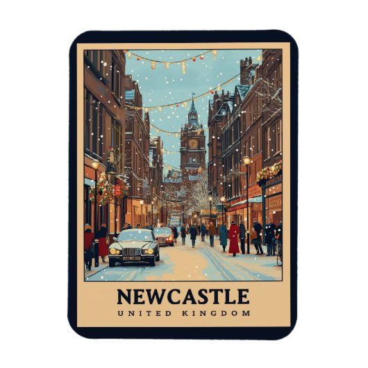 Vintag Newcastle Magnet (Vertikal)