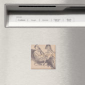 Vintag Newspaper Vater Magnet (In Situ (Geschirrspüler))