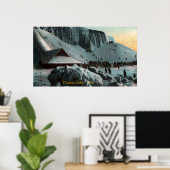 Vintag Niagara Falls Ice Poster (Heimbüro)