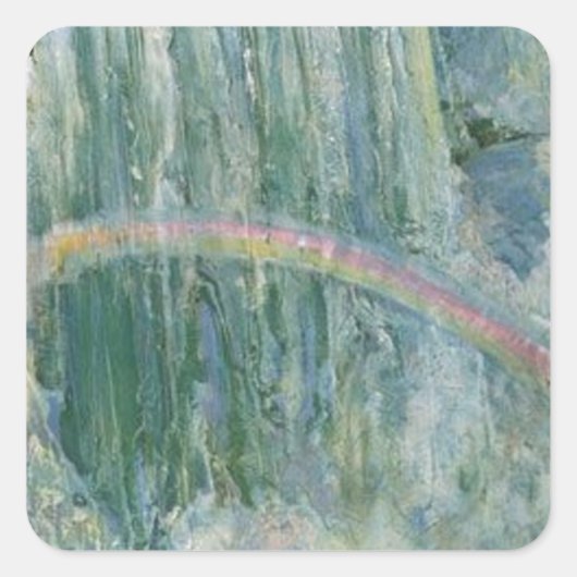 Vintag Niagara Falls Quadratischer Aufkleber (Vorderseite)