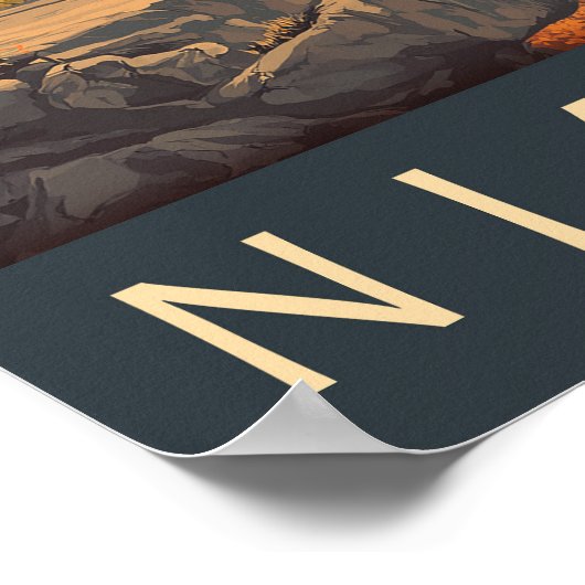 Vintag Niagara Falls Travel Poster (Ecke)