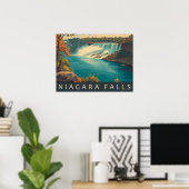 Vintag Niagara Falls Travel Poster (Heimbüro)