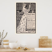 Vintag Nicelle Olive Oil Ad aus 1899 Poster (Küche)