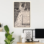 Vintag Nicelle Olive Oil Ad aus 1899 Poster (Heimbüro)