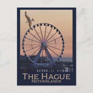 Vintag Niederlande Das Haager Riesenrad Postkarte