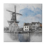 Vintag Niederlande Windmill Keramik Tile Niederlän Fliese<br><div class="desc">Vintage Holländische Windmill Keramik Tile - 4.25"x4.25" Holländischer Décor Celebrate klassischen niederländischen Charme mit dieser Vintagen niederländischen Windmill Keramik Fliese. Das Design präsentiert eine malerische Szene von Windmühle, die in Vintagen Farbtönen und zeitlosem Illustrationsstil mit typisch holländischen Landschaften wie Tulpenfeldern, traditionellen Mühlen und pastoralen Landschaften besticht. Produkt-Highlights: Material & Qualität:...</div>
